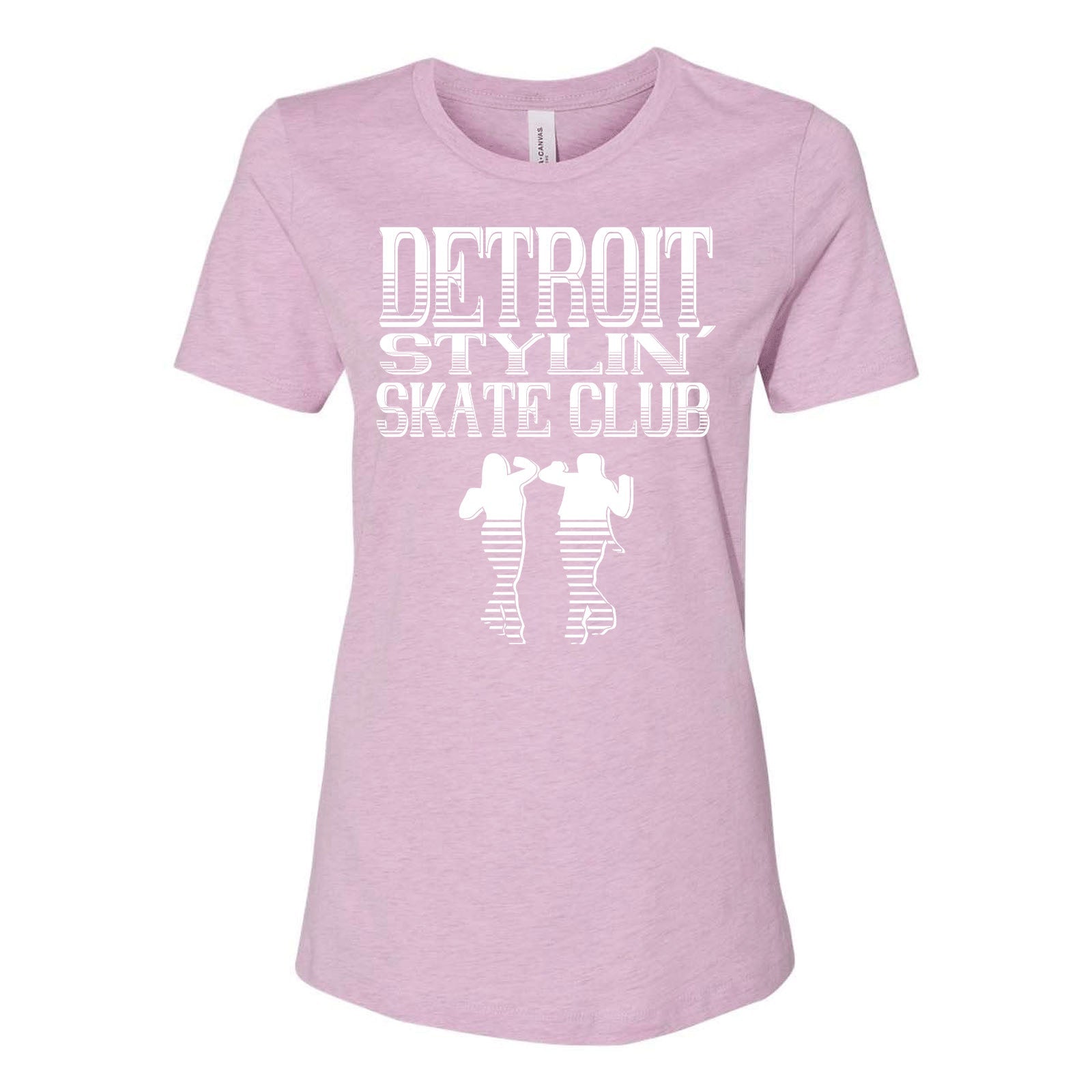 Detroit Stylin Skate Club Bella + Canvas Women's Cotton/Polyester Blend T-Shirt Printed - Mato & Hash