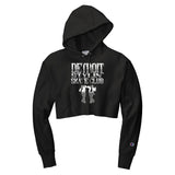 Detroit Stylin Skate Club Champion Women's Reverse Weave® Cropped Cut-Off Hooded Sweatshirt Printed - Mato & Hash