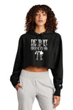 Detroit Stylin Skate Club Champion Women's Reverse Weave® Cropped Cut-Off Hooded Sweatshirt Printed - Mato & Hash