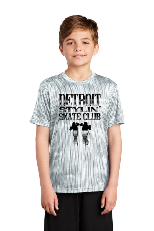 Detroit Stylin Skate Club Custom Sport-Tek® Youth CamoHex Tee Printed - Mato & Hash