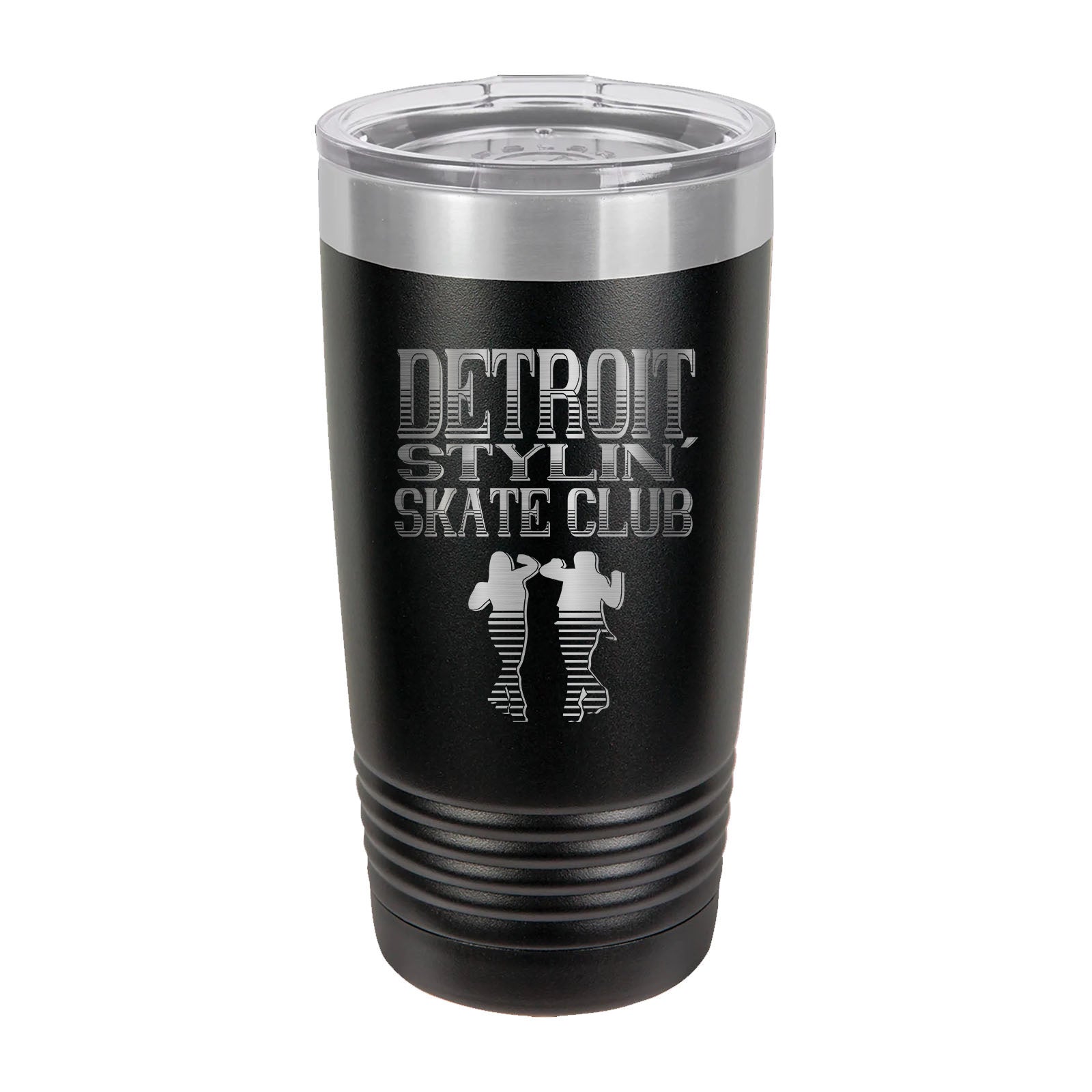 Detroit Stylin' Skate Club - Laser Engraved 20oz Pint with Sliding Lid - Mato & Hash