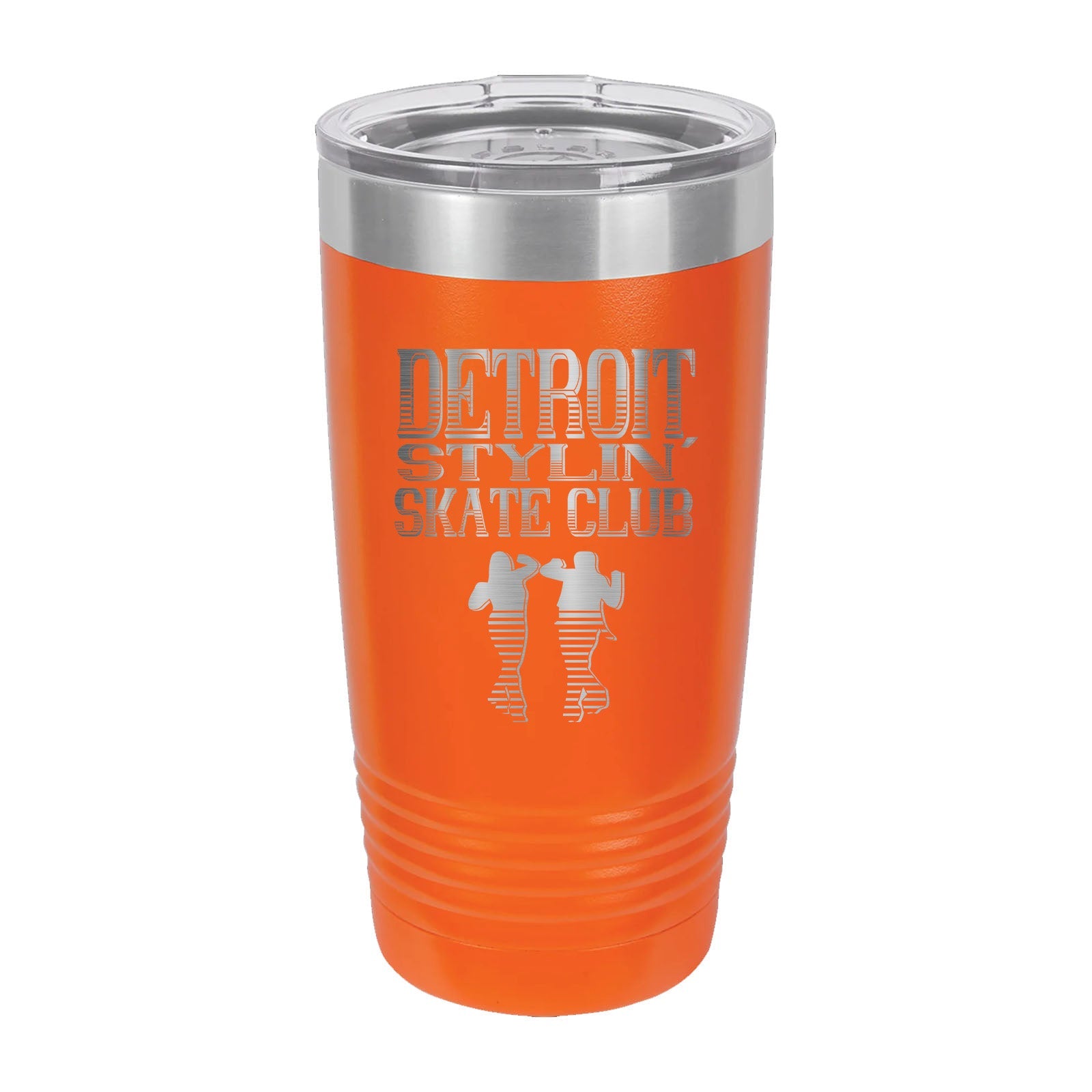 Detroit Stylin' Skate Club - Laser Engraved 20oz Pint with Sliding Lid - Mato & Hash