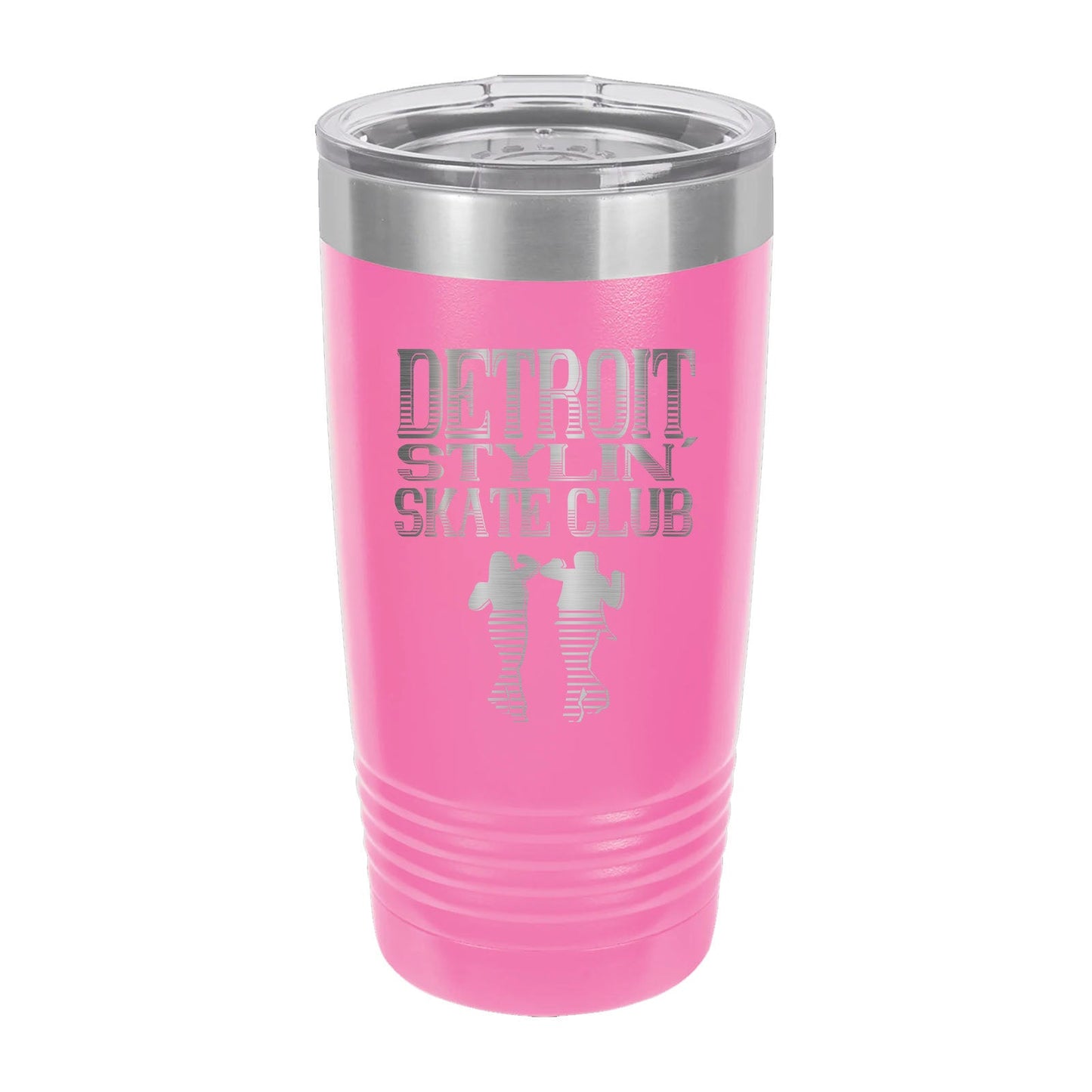 Detroit Stylin' Skate Club - Laser Engraved 20oz Pint with Sliding Lid - Mato & Hash