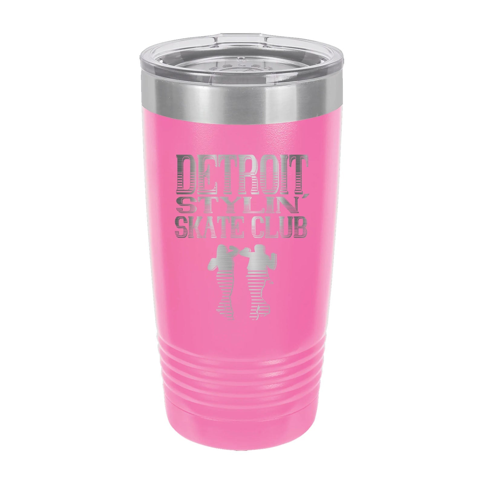 Detroit Stylin' Skate Club - Laser Engraved 20oz Pint with Sliding Lid - Mato & Hash