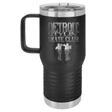 Detroit Stylin' Skate Club - Laser Engraved 20oz Travel Tumbler with Handle