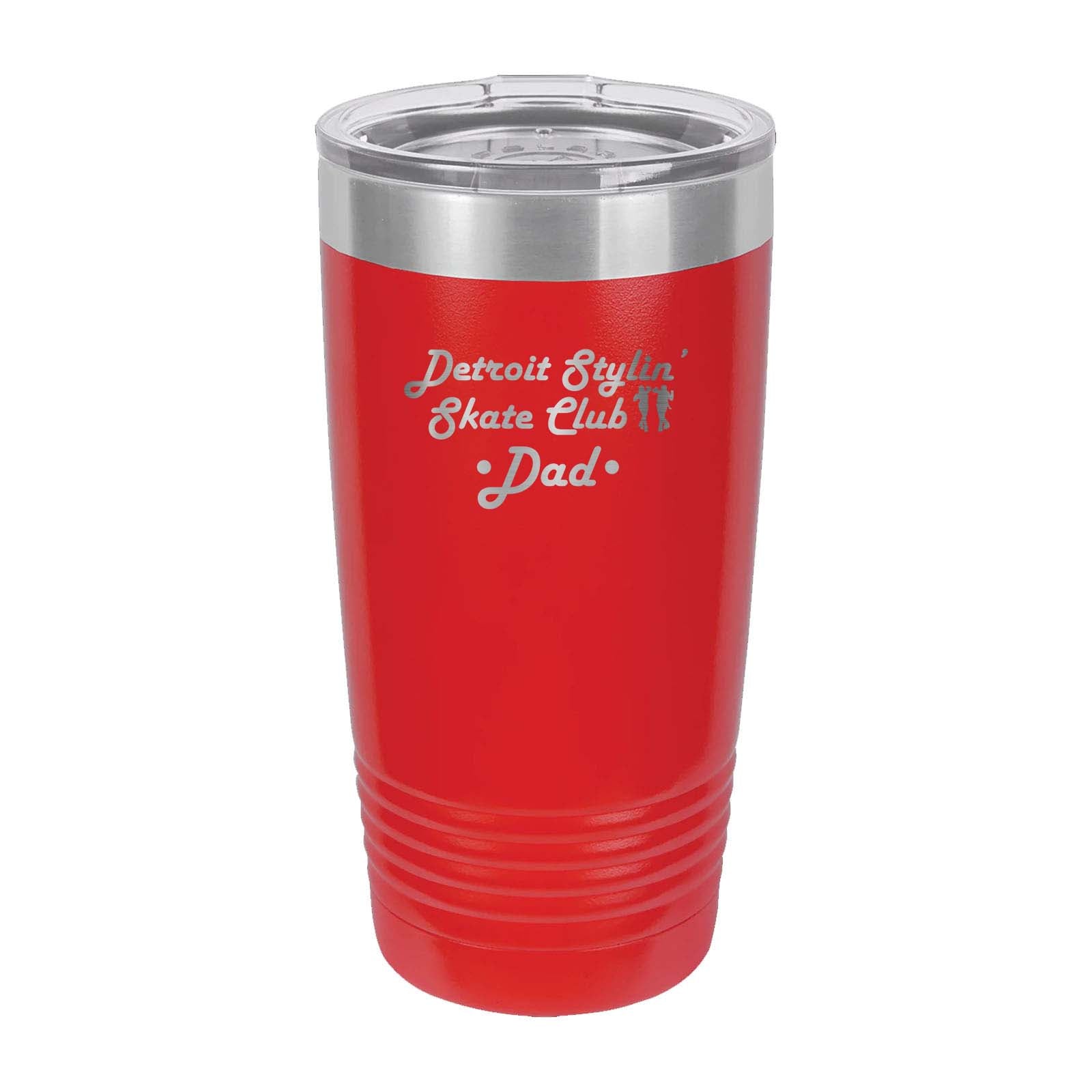 Detroit Stylin' Skate Club - Mom and Dad - Laser Engraved 20oz Pint with Sliding Lid - Mato & Hash