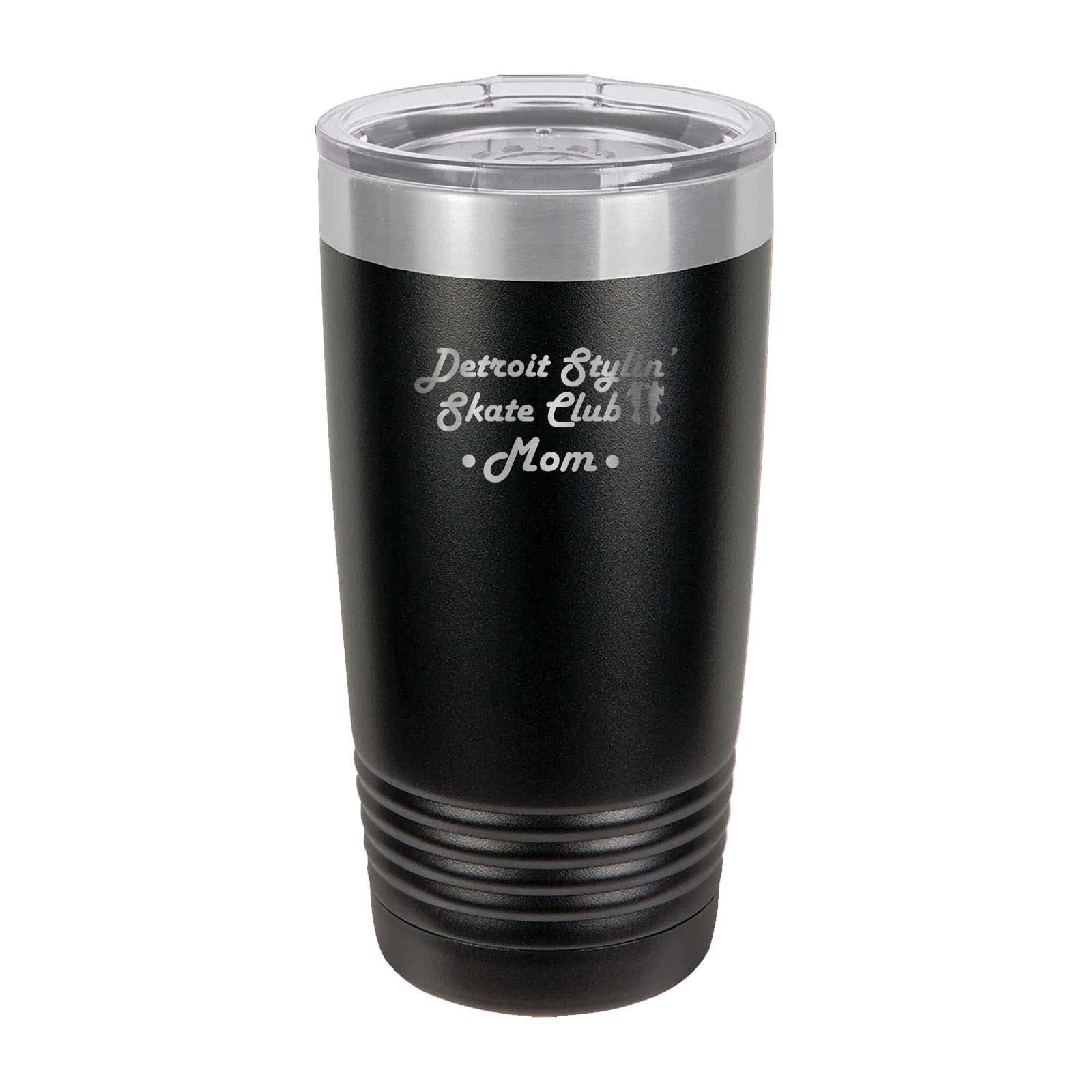 Detroit Stylin' Skate Club - Mom and Dad - Laser Engraved 20oz Pint with Sliding Lid - Mato & Hash