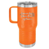 Detroit Stylin' Skate Club - Mom and Dad - Laser Engraved 20oz Travel Tumbler with Handle - Mato & Hash