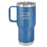 Detroit Stylin' Skate Club - Mom and Dad - Laser Engraved 20oz Travel Tumbler with Handle - Mato & Hash