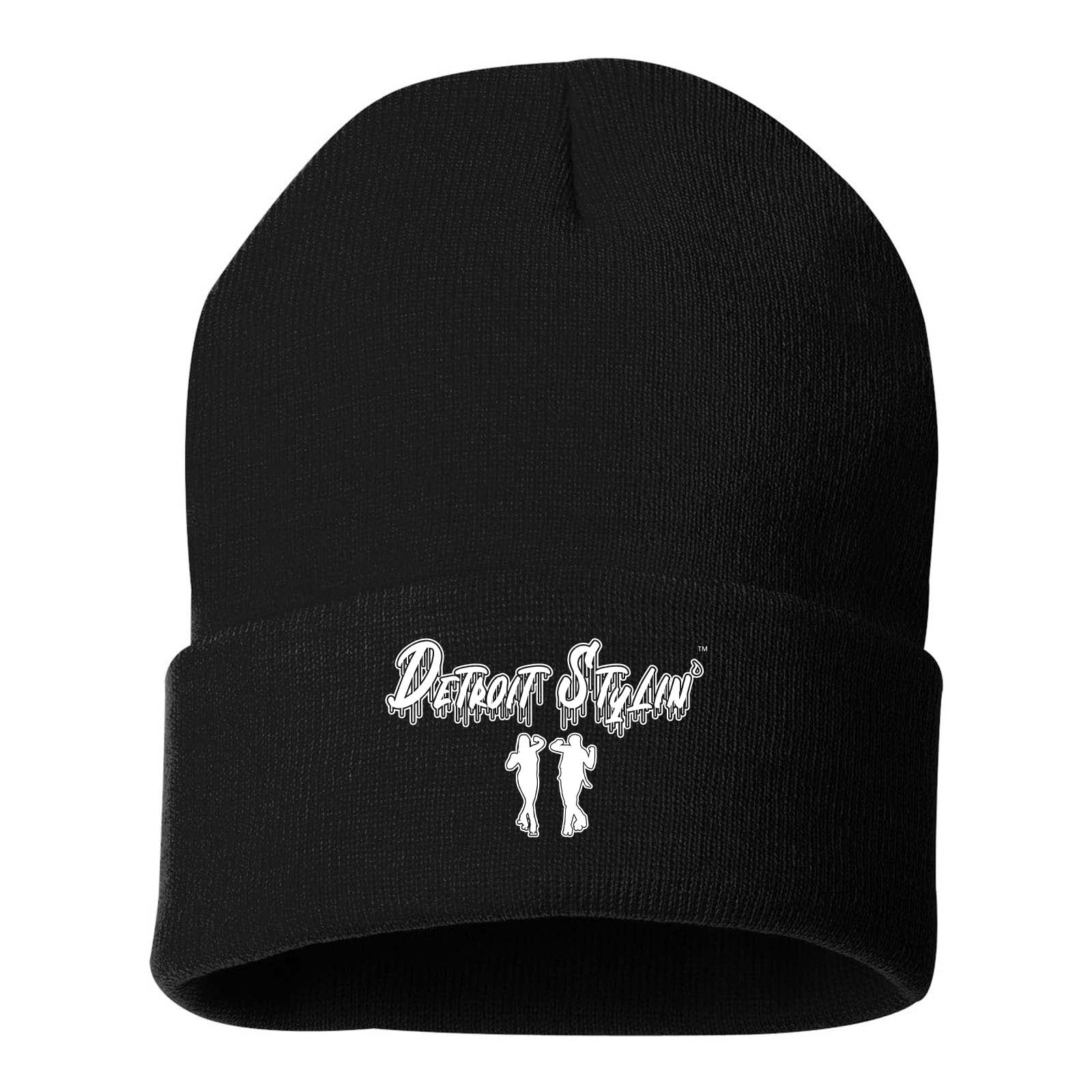 Detroit Stylin Sportsman Solid 12" Cuffed Beanie Embroidery - Mato & Hash