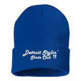 Detroit Stylin Sportsman Solid 12" Cuffed Beanie Embroidery - Mato & Hash