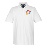 Devon & Jones CrownLux Performance Polyester/Cotton Blend Men's Plaited Polo T-Shirt Embroidery - Mato & Hash