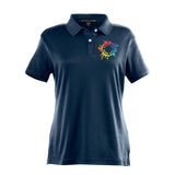 Devon & Jones Ladies Pima-Tech Jet Piqué Polyester/Cotton Blend Polo Shirt Embroidery - Mato & Hash