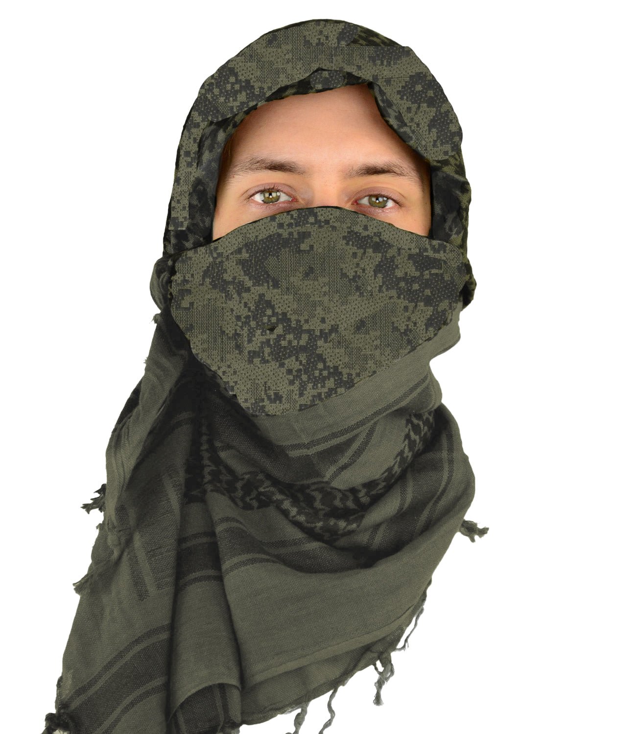 Fashion Arab Shemagh Keffiyeh Scarf with Headband Army Military Desert  Tactical