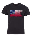 Distressed American Flag Kids 4th of July T Shirts - Mato & Hash