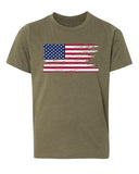Distressed American Flag Kids 4th of July T Shirts