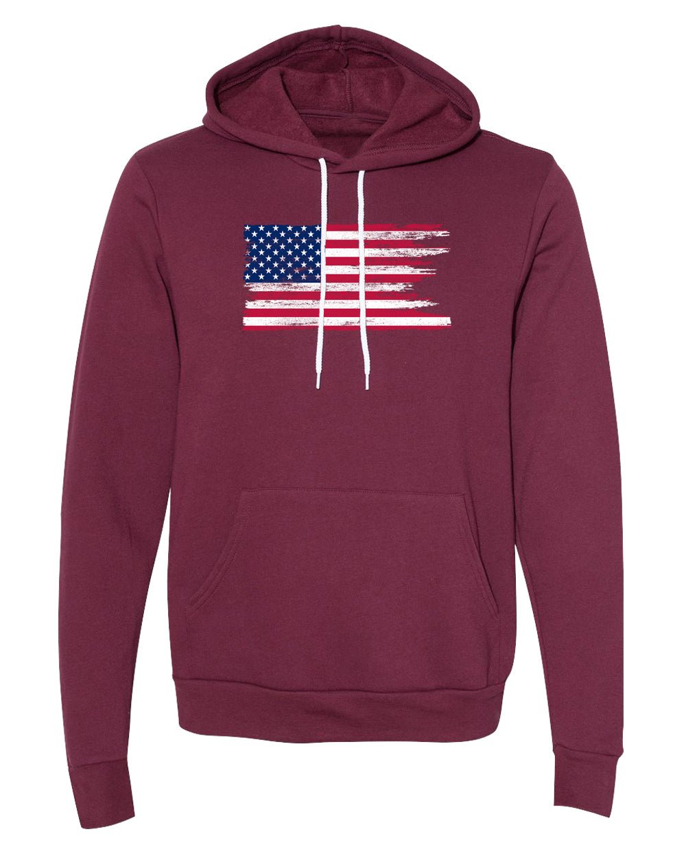 Distressed American Flag Unisex 4th of July Hoodies - Mato & Hash