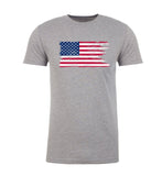 Distressed American Flag Unisex 4th of July T Shirts - Mato & Hash