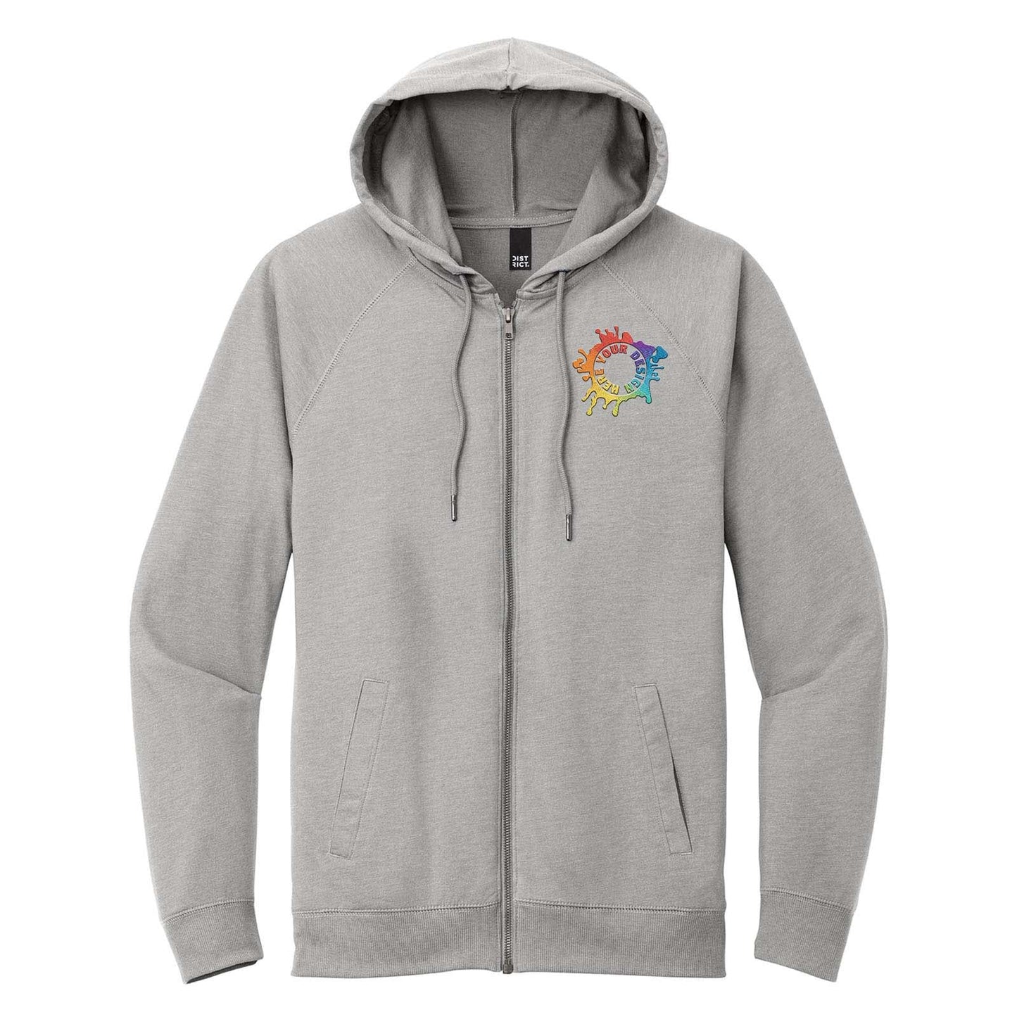 District® Featherweight French Terry™ Full-Zip Hoodie Embroidered - Mato & Hash