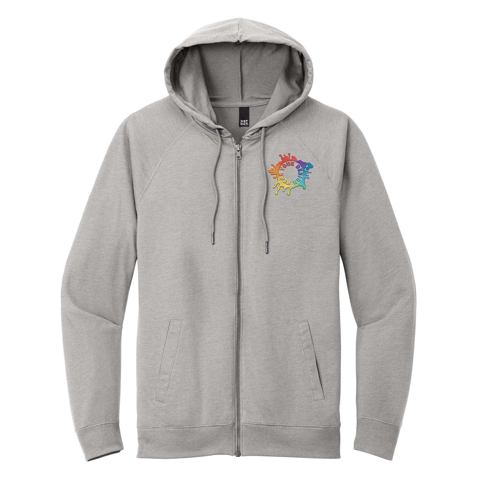 District® Featherweight French Terry™ Full-Zip Hoodie Embroidered - Mato & Hash