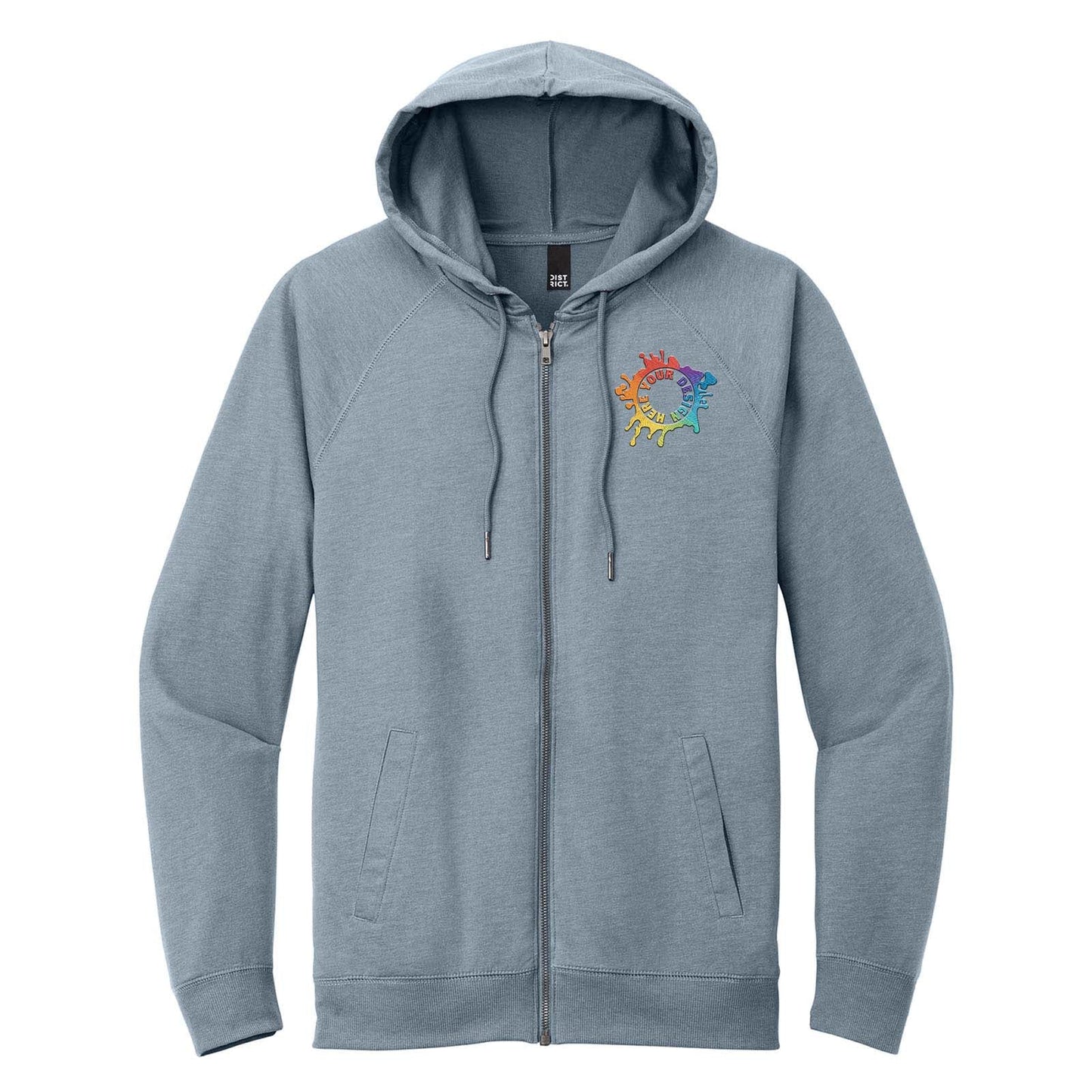 District® Featherweight French Terry™ Full-Zip Hoodie Embroidered - Mato & Hash