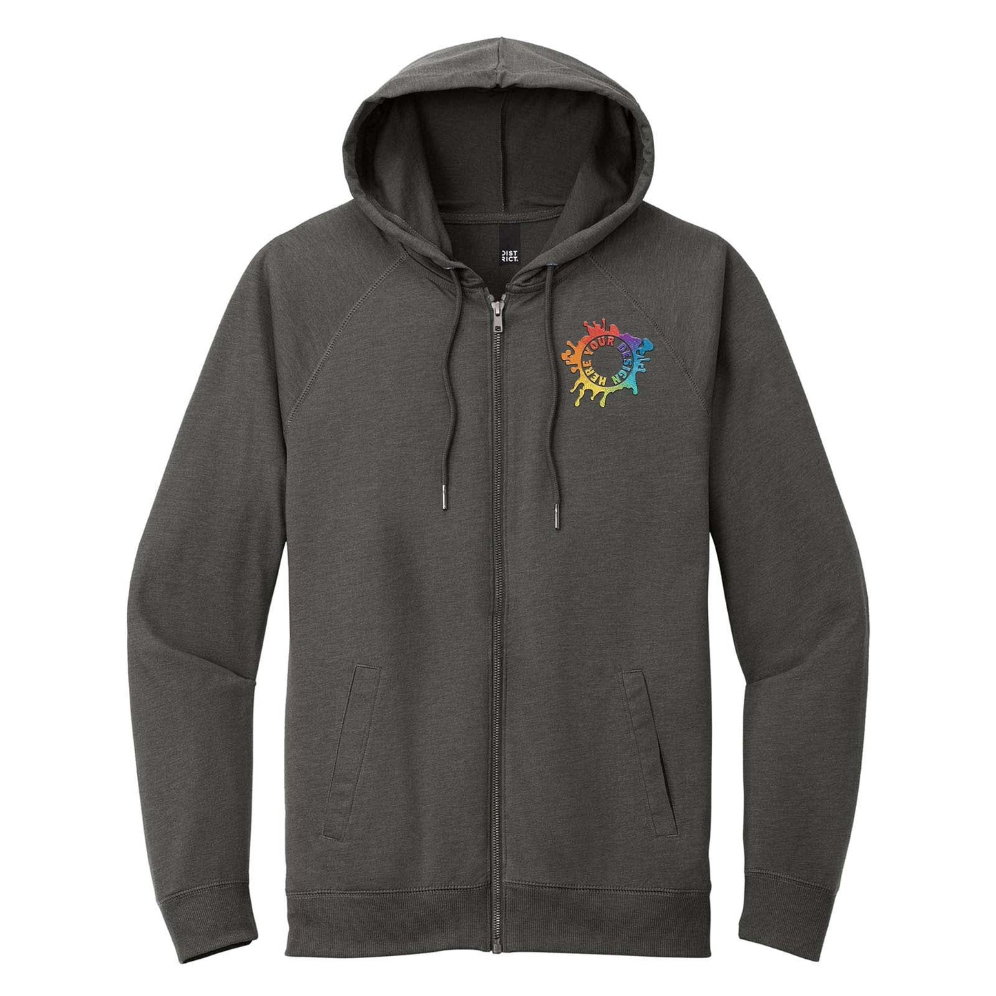 District® Featherweight French Terry™ Full-Zip Hoodie Embroidered - Mato & Hash