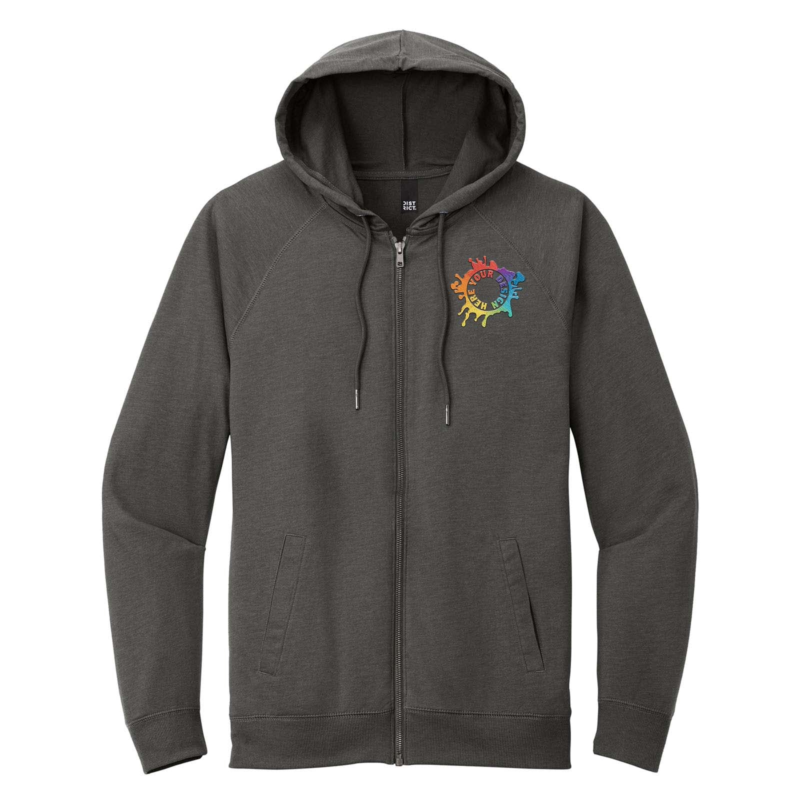 District® Featherweight French Terry™ Full-Zip Hoodie Embroidered - Mato & Hash
