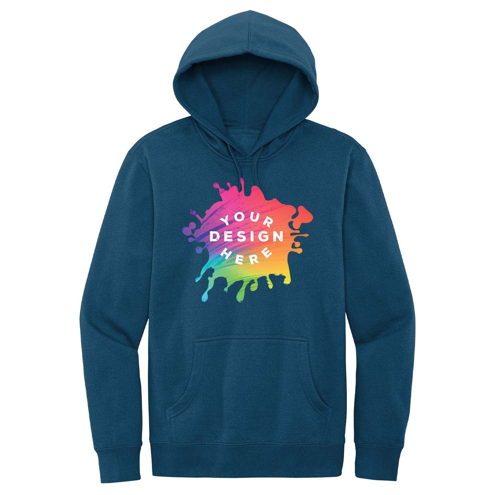 District Men's Cotton/Polyester Fleece Hooded Sweatshirt - Mato & Hash