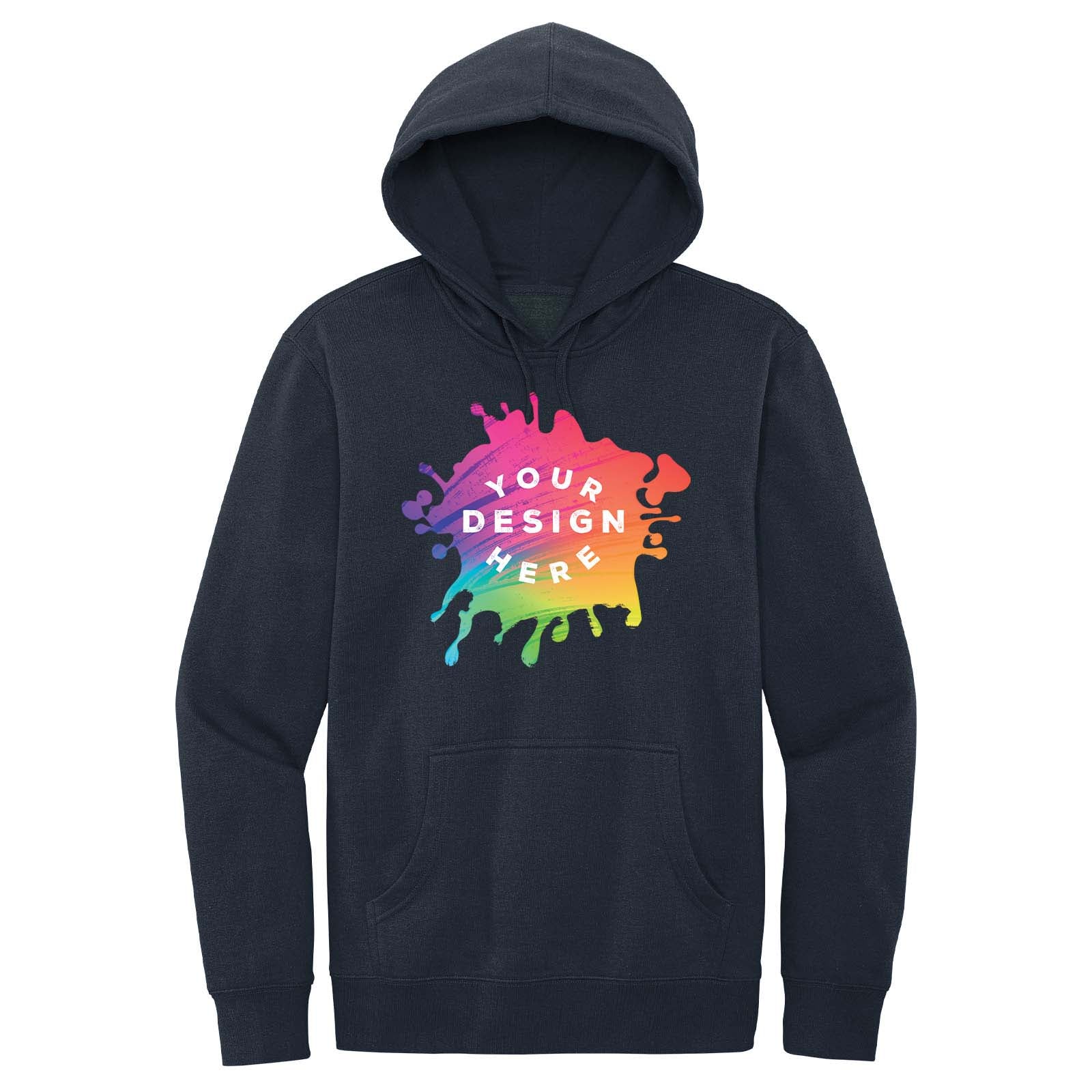 District Men's Cotton/Polyester Fleece Hooded Sweatshirt - Mato & Hash