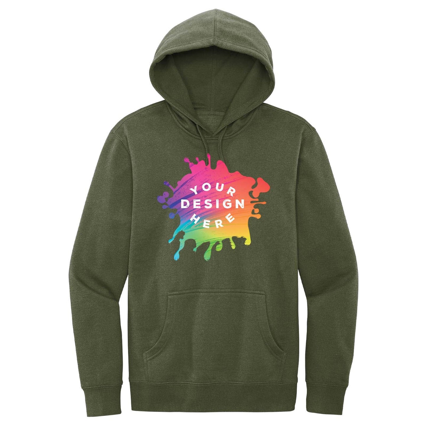 District Men's Cotton/Polyester Fleece Hooded Sweatshirt - Mato & Hash