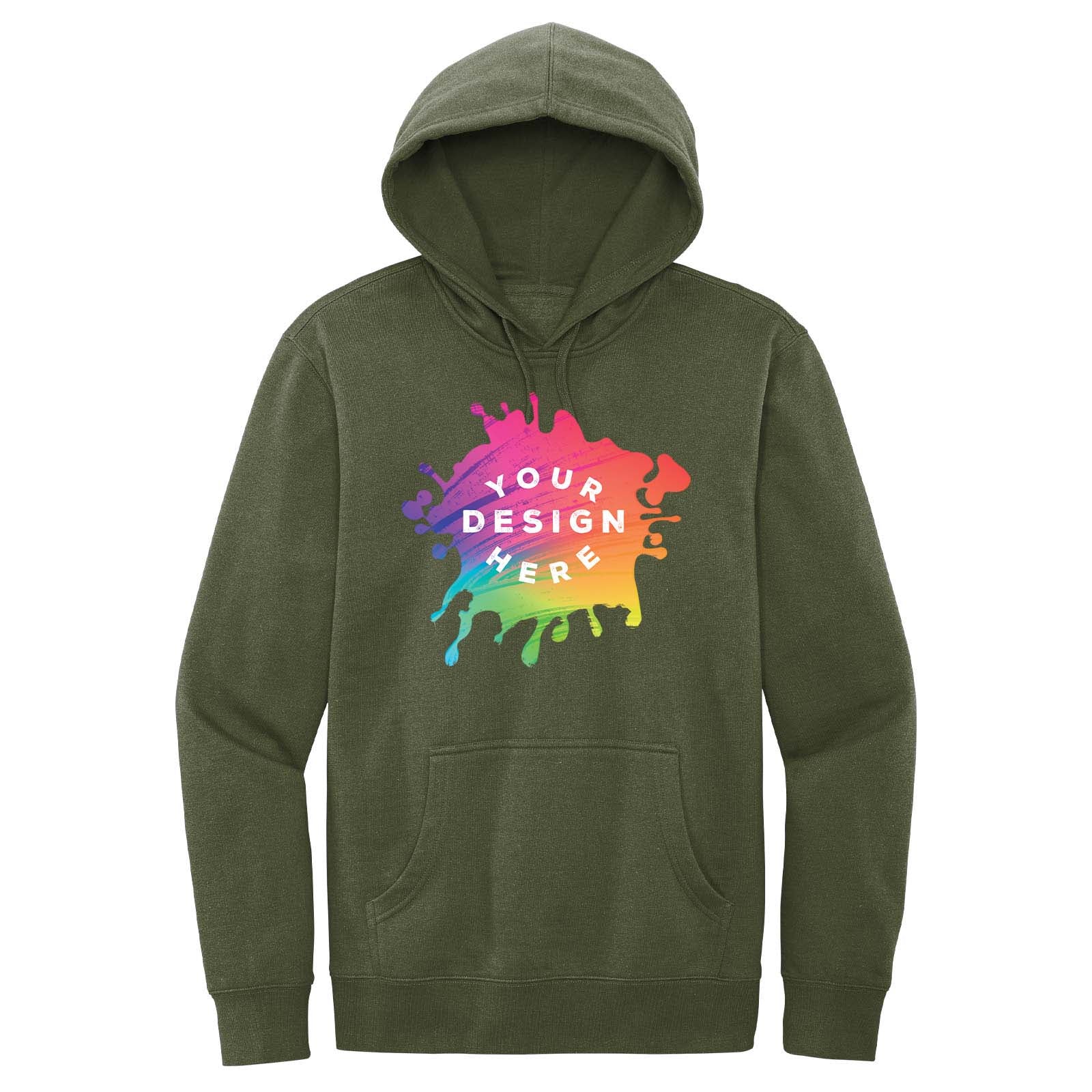 District Men's Cotton/Polyester Fleece Hooded Sweatshirt - Mato & Hash