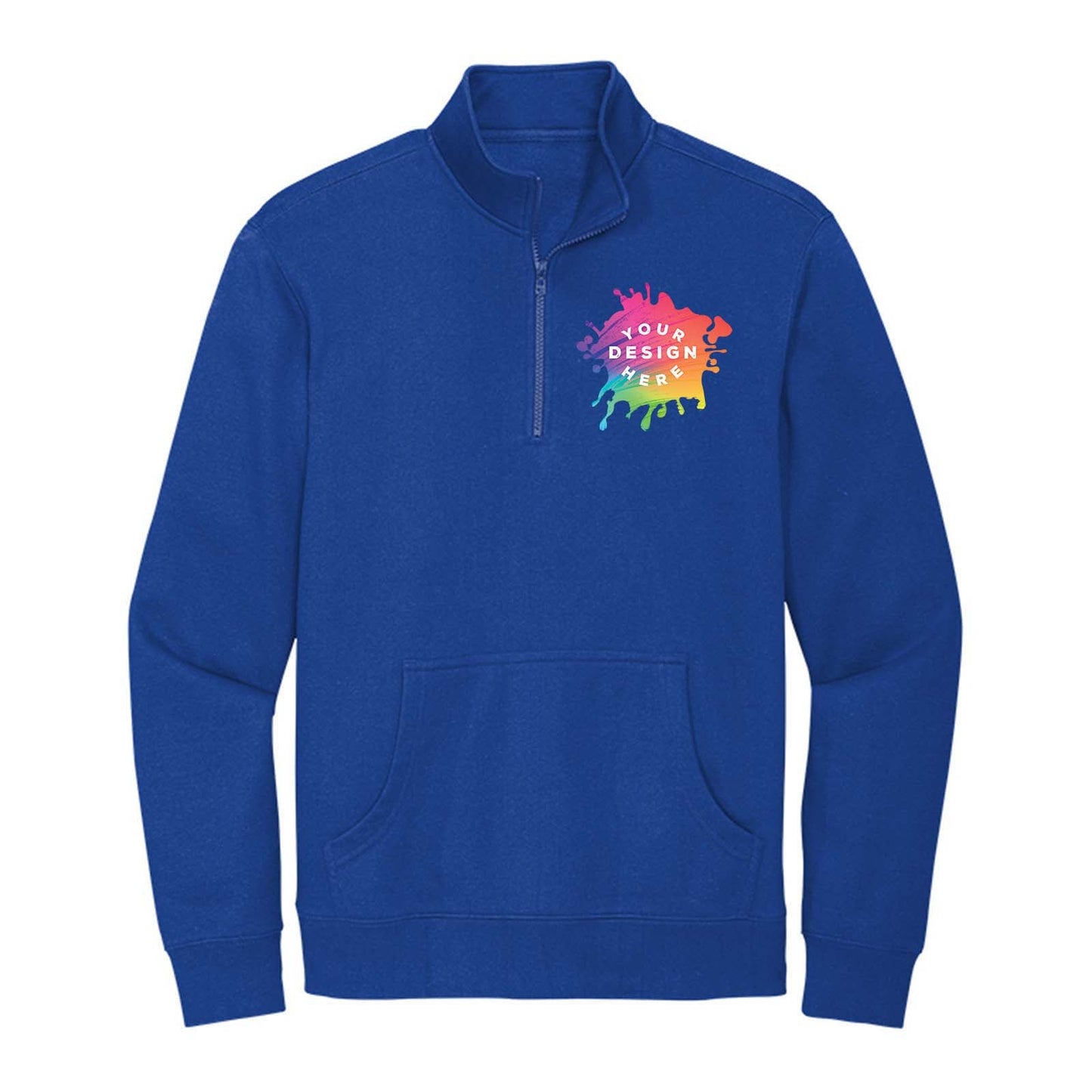 District V.I.T. Men's Cotton/Polyester Fleece 1/4-Zip Sweatshirt - Mato & Hash