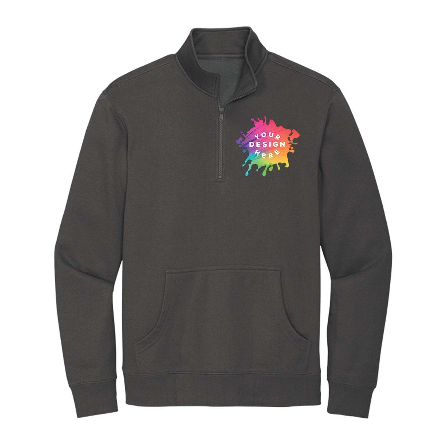 District V.I.T. Men's Cotton/Polyester Fleece 1/4-Zip Sweatshirt - Mato & Hash
