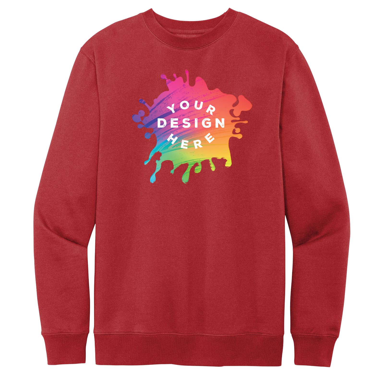 District V.I.T. Men's Cotton/Polyester Fleece Crew Neck Sweatshirt - Mato & Hash