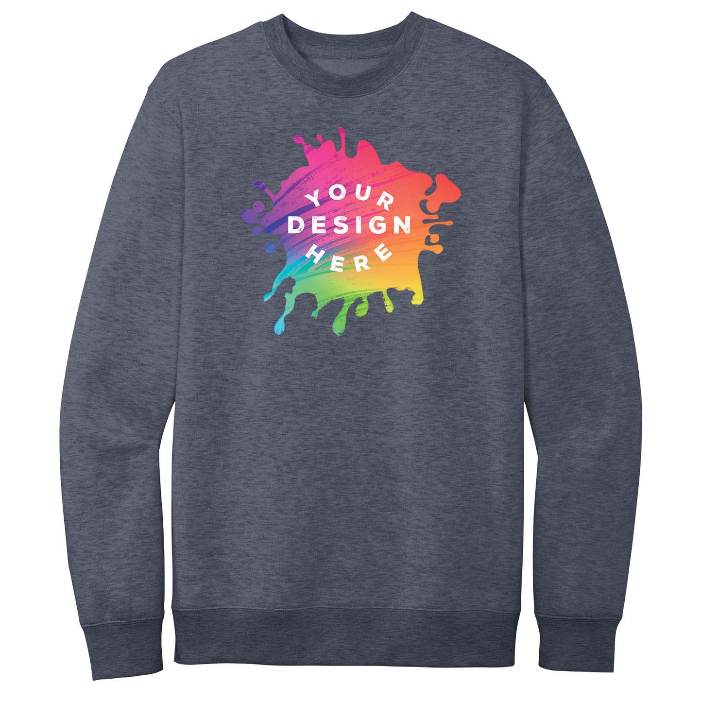 District V.I.T. Men's Cotton/Polyester Fleece Crew Neck Sweatshirt - Mato & Hash