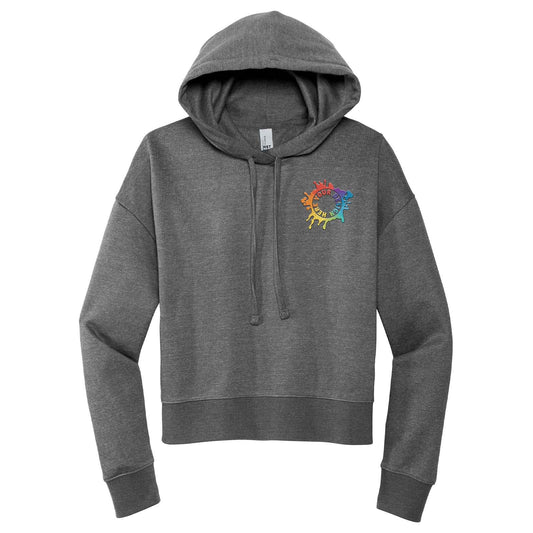 District V.I.T. Women's Cotton/Polyester Fleece Hooded Sweatshirt Embroidery - Mato & Hash