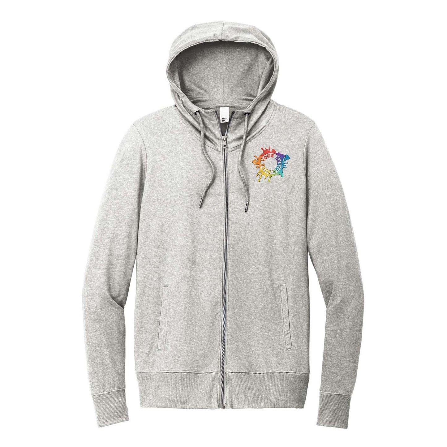 District® Women’s Featherweight French Terry™ Full-Zip Hoodie Embroidered - Mato & Hash