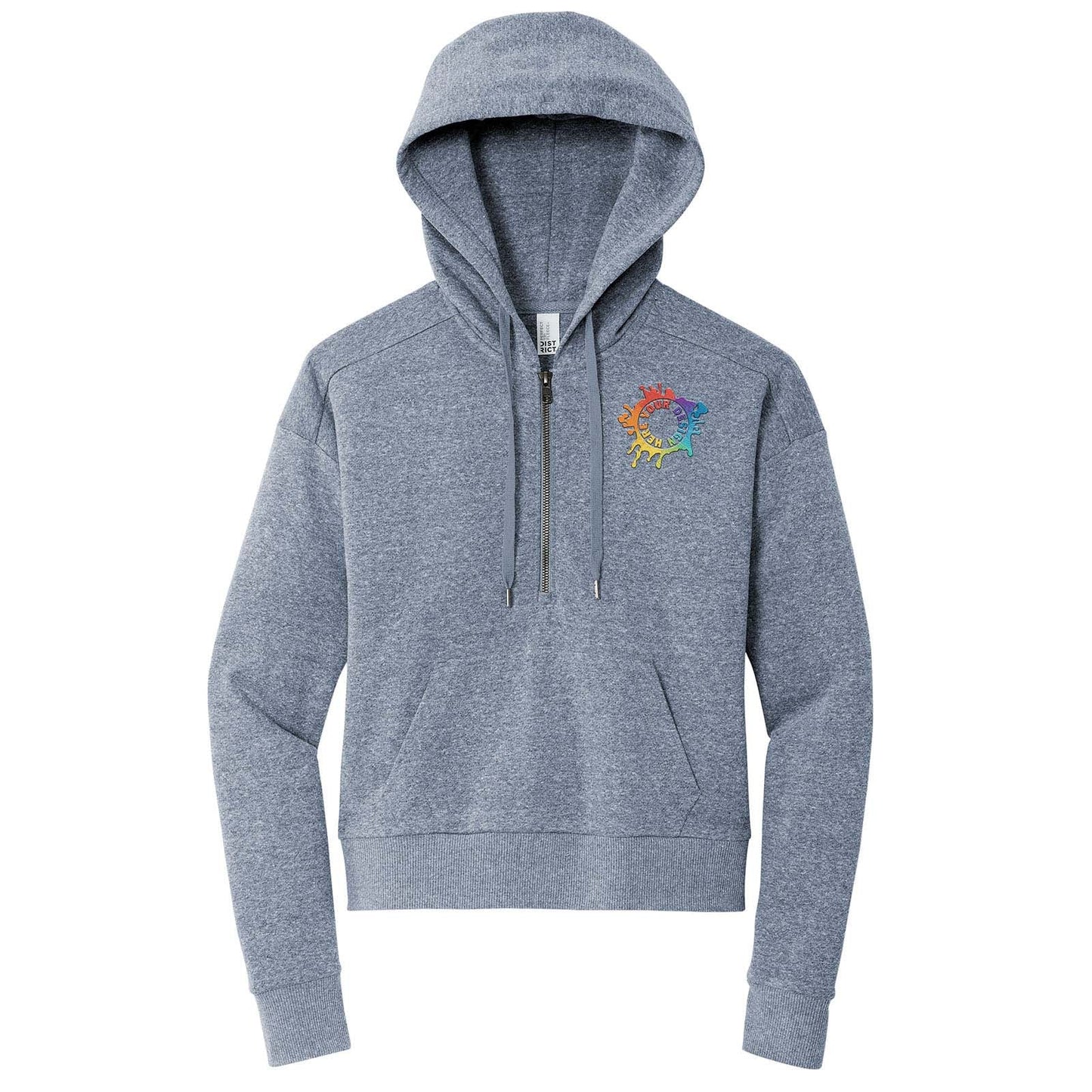 District® Women’s Perfect Tri® Fleece 1/2-Zip Pullover Embroidered - Mato & Hash