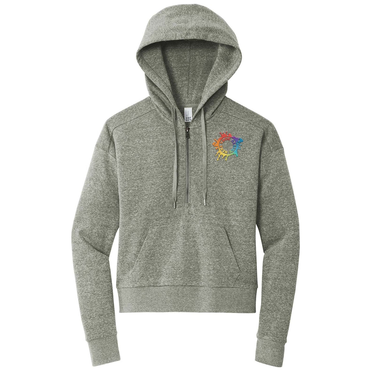 District® Women’s Perfect Tri® Fleece 1/2-Zip Pullover Embroidered - Mato & Hash