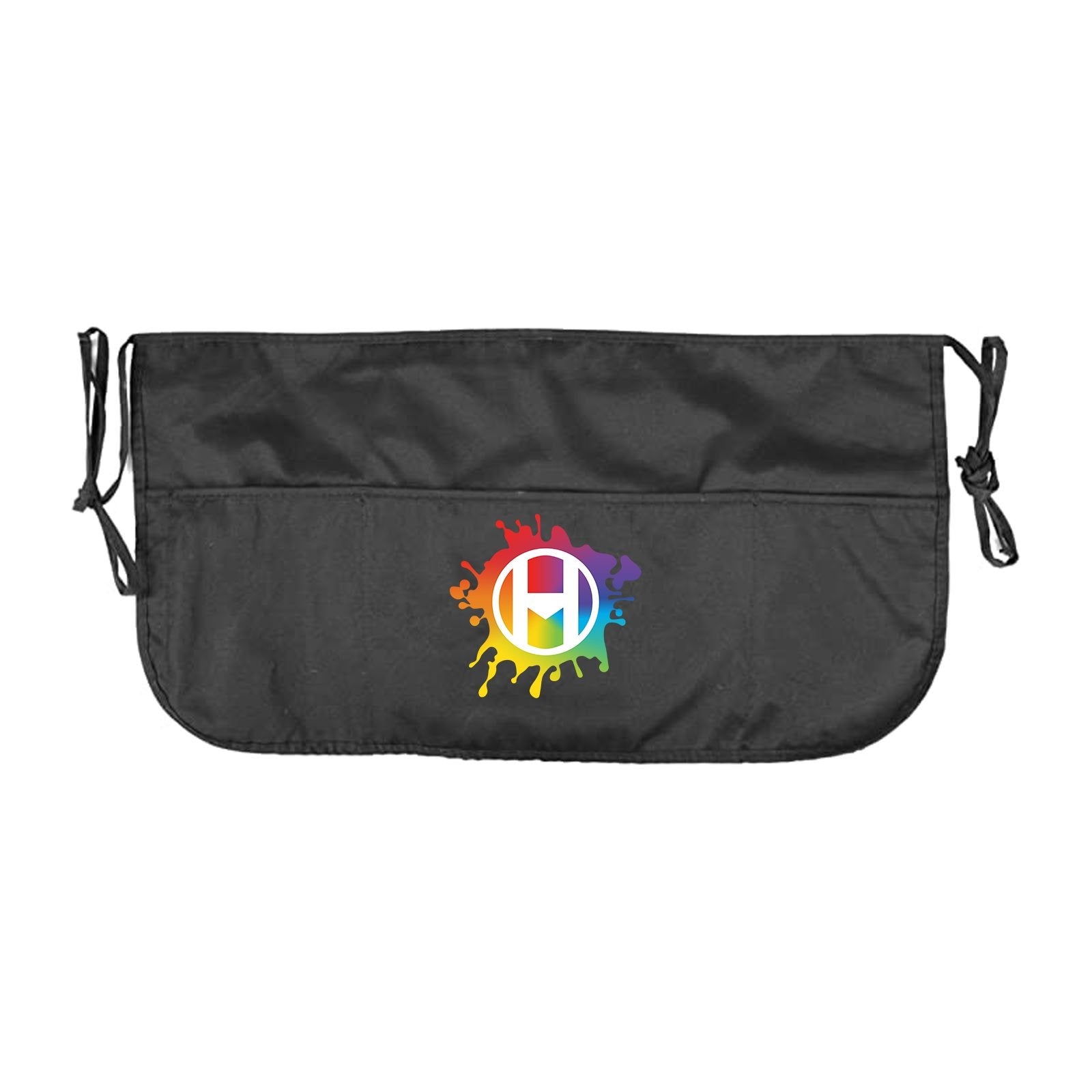Double sided 3 Pocket Waist Apron with Pen Holder Custom Printed On Both Sides - Mato & Hash