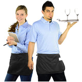 Double sided 3 Pocket Waterproof Waist Apron Embroidered on Both Sides - Mato & Hash