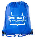 Draft Party In The Endzone Polyester Drawstring Bag - Mato & Hash