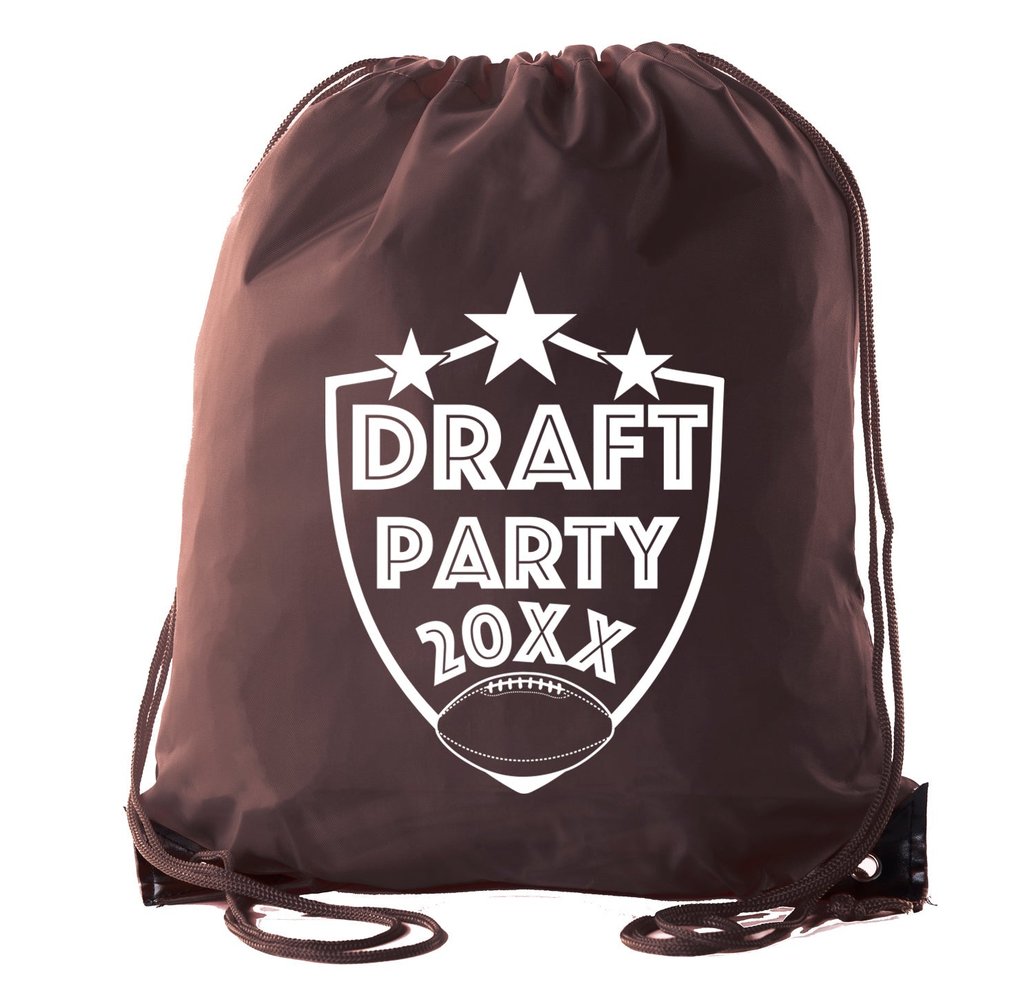 Draft Party Shield w/ Custom Year Polyester Drawstring Bag - Mato & Hash