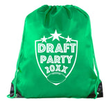 Draft Party Shield w/ Custom Year Polyester Drawstring Bag - Mato & Hash