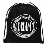 Dream Circles Mini Polyester Drawstring Bag