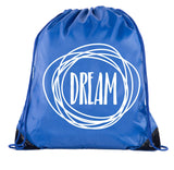 Dream Circles Polyester Drawstring Bag - Mato & Hash