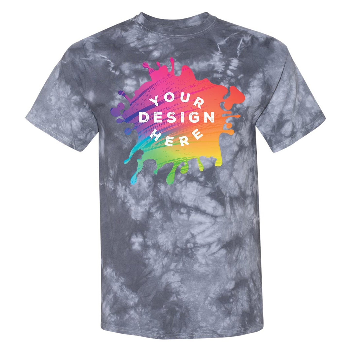 Dyenomite 100% Cotton Unisex Crystal Tie-Dye T-Shirt - Mato & Hash