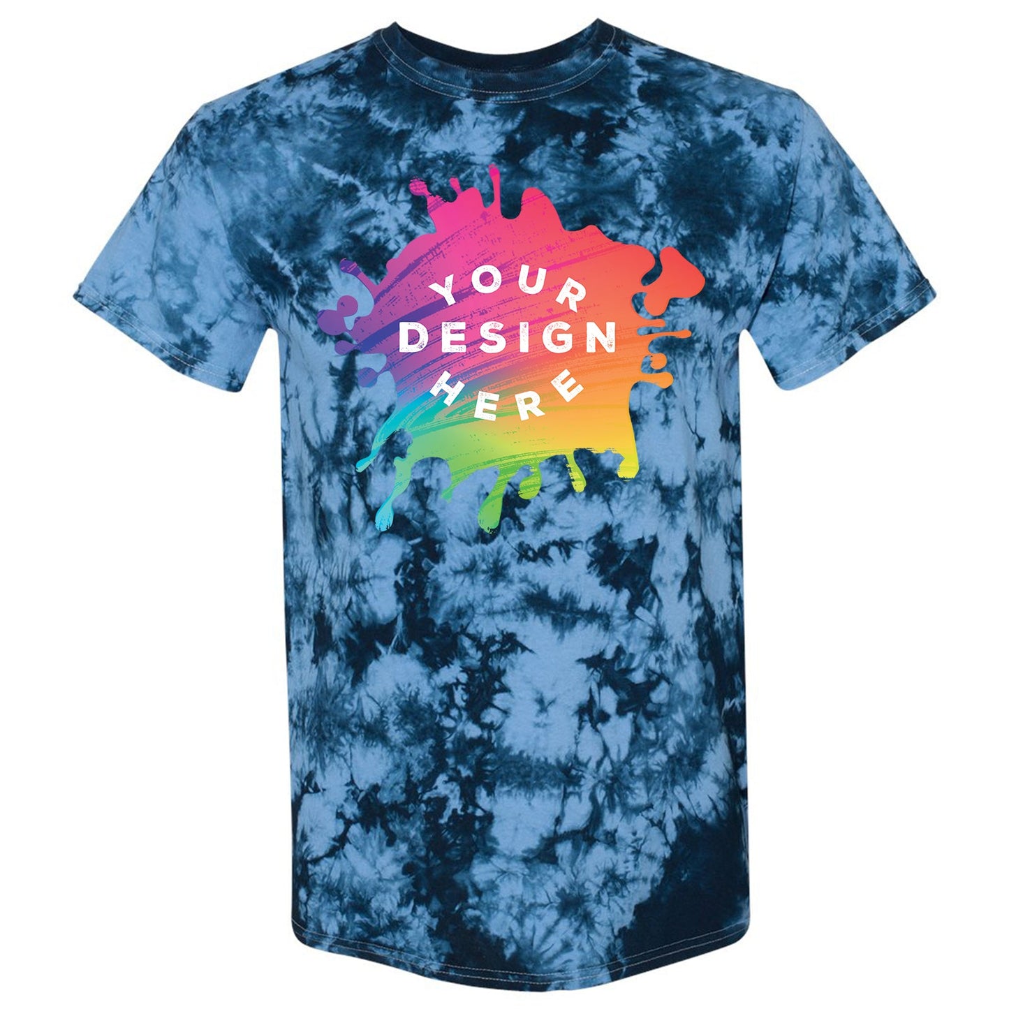 Dyenomite 100% Cotton Unisex Crystal Tie-Dye T-Shirt - Mato & Hash