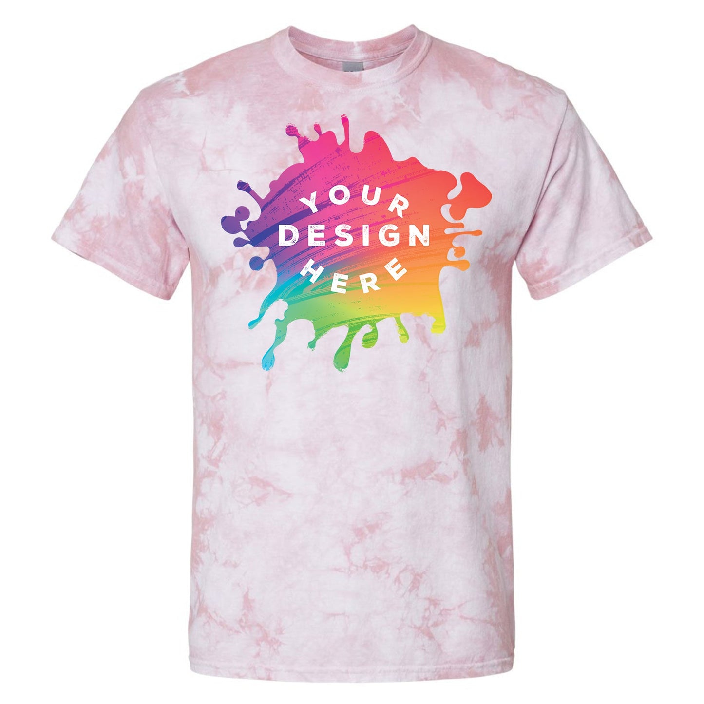 Dyenomite 100% Cotton Unisex Crystal Tie-Dye T-Shirt - Mato & Hash