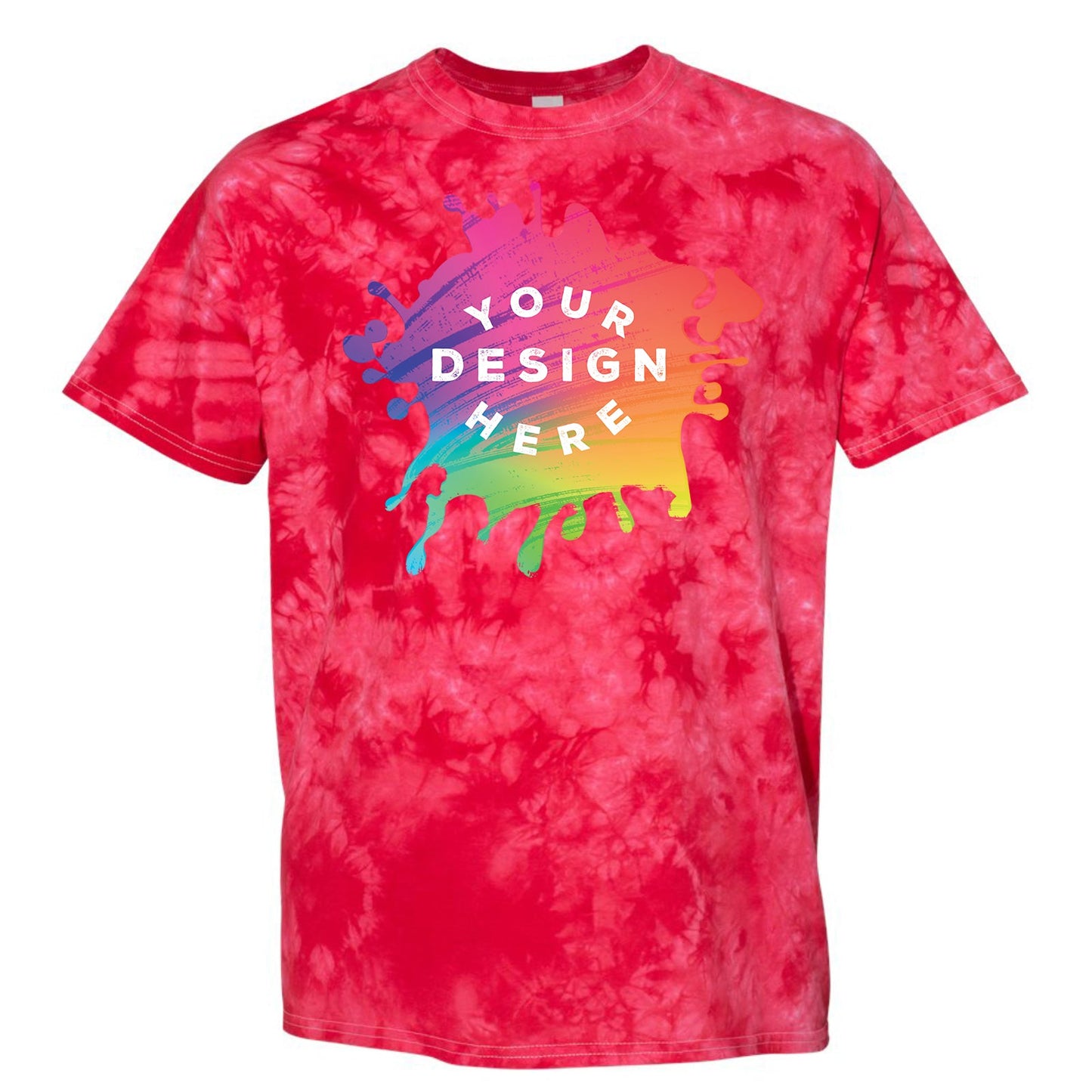 Dyenomite 100% Cotton Unisex Crystal Tie-Dye T-Shirt - Mato & Hash